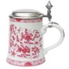 Zimmermann Pink Flowers Porcelain Beer Stein