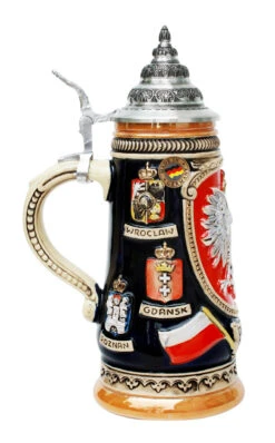 Polska Beer Stein Cobalt 5 Polska Beer Stein Cobalt -Zimmermann Shop Polska Beer Stein Cobalt K307P LS SM 97038.1401398791