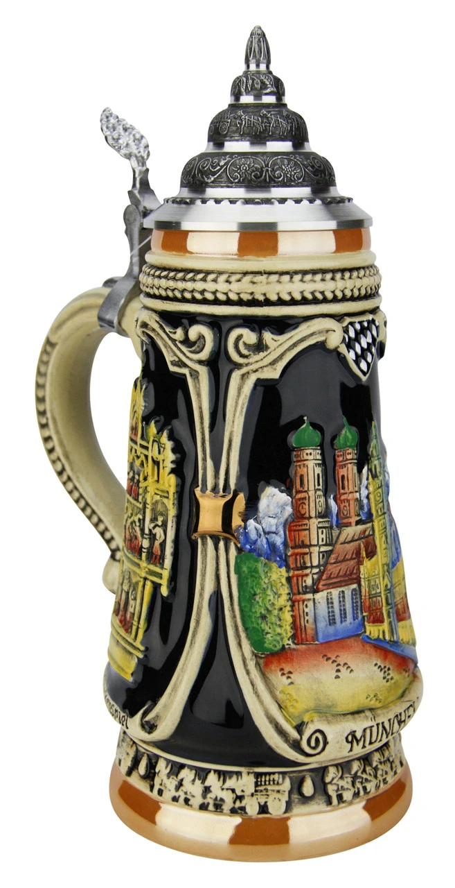 Portraits Of Munich Hand Painted Beer Stein - Image 2