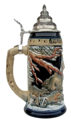 Power Of The Pack Wolf Beer Stein -Zimmermann Shop Power of the Pack Cobalt K955 LS SM 09973.1401735952