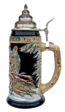Power Of The Pack Wolf Beer Stein -Zimmermann Shop Power of the Pack Cobalt K955 RS SM 72547.1401735952