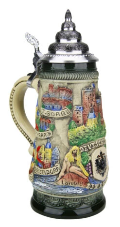 Rhein River Beer Stein Rustic -Zimmermann Shop Rhein River Beer Stein Rustic K307RUR LA SM 26642.1507158446
