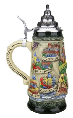 Rhein River Beer Stein Rustic -Zimmermann Shop Rhein River Beer Stein Rustic K307RUR LS SM 03890.1507158447