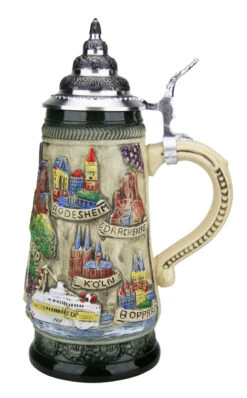 Rhein River Beer Stein Rustic -Zimmermann Shop Rhein River Beer Stein Rustic K307RUR RS SM 27901.1507158447