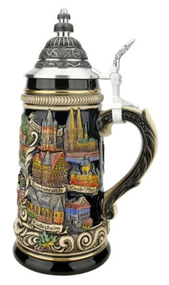 Rhein River German Beer Stein -Zimmermann Shop Rhein River German Beer Stein ZB1757606 RS SM 74511.1618345419