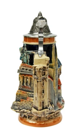 Rhein River Towns Souvenir Beer Stein -Zimmermann Shop Rhein River Towns Souvenir Beer Stein KT0635BZ Back SM 58985.1446647849