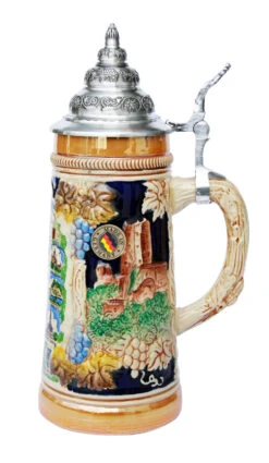 Rhein River Travel Destinations Beer Stein 5 Rhein River Travel Destinations Beer Stein -Zimmermann Shop Rhein River Travel Destinations Beer Stein K700FL Side LG 68167.1398609848