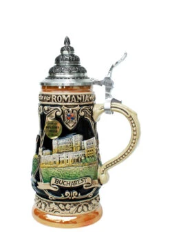 Romania Dracula Souvenir Beer Stein 0.25 Liter 5 Romania Dracula Souvenir Beer Stein 0.25 Liter -Zimmermann Shop Romania Souviner Beer Stein 0.25 Liter K303RO RS SM 00152.1554760352