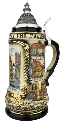 Rothenburg German Beer Stein -Zimmermann Shop Rothenburg German Beer Stein ZB1424S6969 RA SM 64008.1650121462