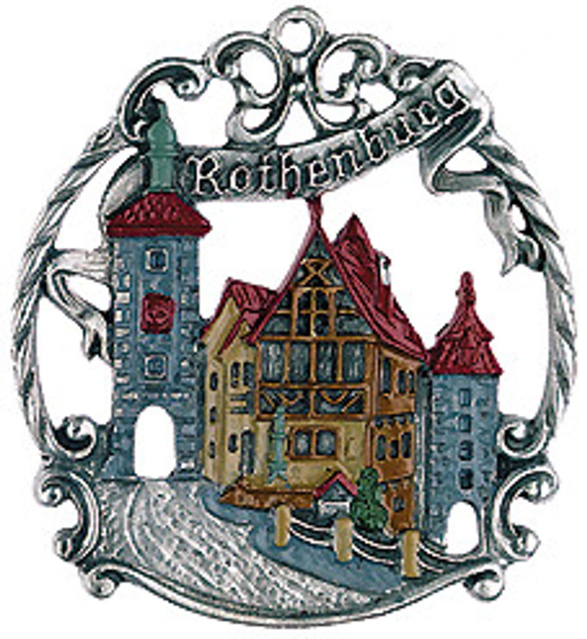 Rothenburg German Pewter Christmas Tree Ornament 1 Rothenburg German Pewter Christmas Tree Ornament