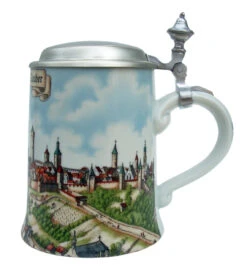 Zimmermann Rothenburg Porcelain Beer Stein -Zimmermann Shop Rothenburg Porcelain Beer Stein Z9400R RS SM 31140.1425242040