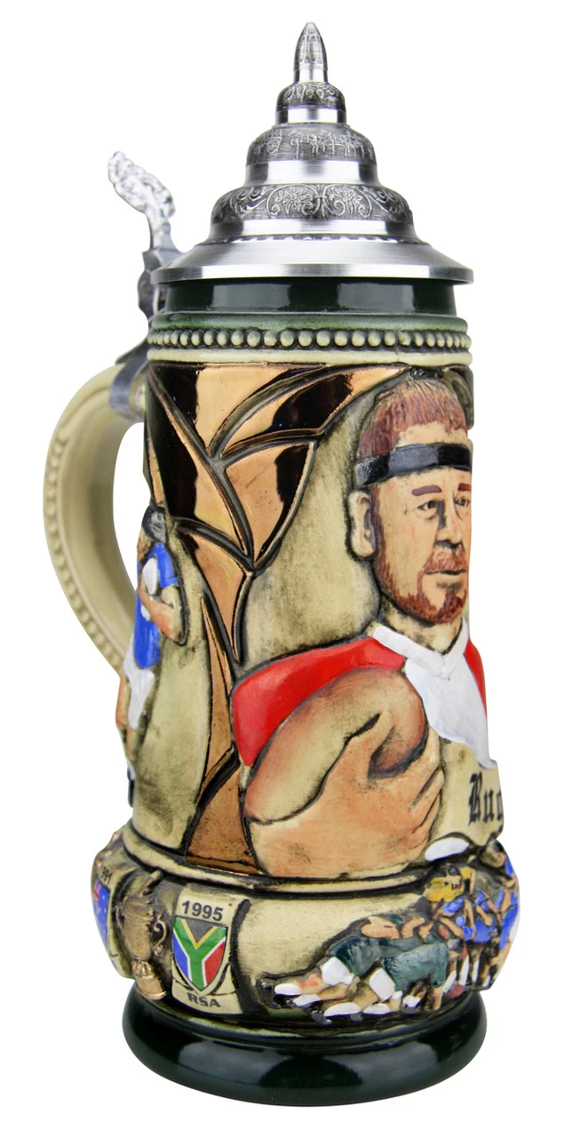 Rugby Beer Stein Rustic 2 Rugby Beer Stein Rustic - Image 2