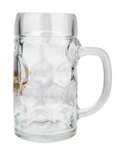 Saarland Dimpled Oktoberfest Glass Beer Mug 0.5 Liter -Zimmermann Shop Saarland Dimpled Oktoberfest Glass Beer Mug 0.5 Liter BK046SL N RS SM 79473.1515710323