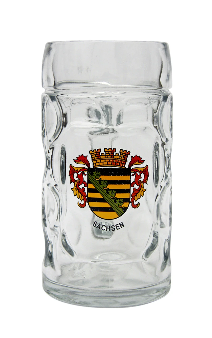 Sachsen Dimpled Oktoberfest Glass Beer Mug 0.5 Liter - Image 3