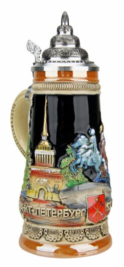 Saint Petersburg Russia Beer Stein -Zimmermann Shop Saint Petersburg Russia Beer Stein K303STP LA SM 28444.1491350253