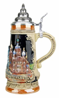 Saint Petersburg Russia Beer Stein -Zimmermann Shop Saint Petersburg Russia Beer Stein K303STP RS SM 30536.1491350253