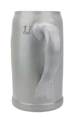 Munich Purity Law 1487 1 Liter Salt Glaze Stoneware Beer Mug -Zimmermann Shop Salt Glaze Beer Mug 1 Liter Back SM 68327.1503870470