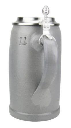 Munich Breweries 1 Liter Salt Glaze Stoneware Beer Stein -Zimmermann Shop Salt Glaze Beer Stein 1 Liter Back SM 84967.1503861378