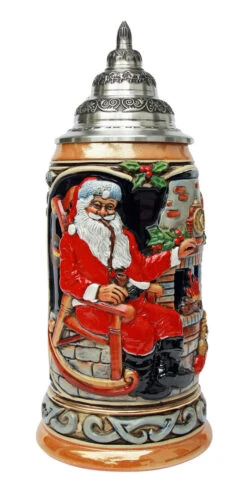 Santa At Home Christmas Beer Stein