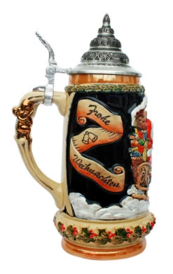 Santa In Sleigh Christmas Beer Stein -Zimmermann Shop Santa in Sleigh Christmas Beer Stein K041 LS SM 38835.1539200908