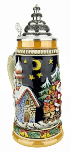Santas Alpine Sleigh Ride Christmas German Beer Stein 6 Santas Alpine Sleigh Ride Christmas German Beer Stein -Zimmermann Shop Santas Alpine Sleigh Ride Christmas German Beer Stein ZB1530996 LA SM 21050.1636048861