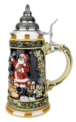 Santas Train German Christmas Beer Stein 8 Santas Train German Christmas Beer Stein -Zimmermann Shop Santas Train German Christmas Beer Stein K048 RS SM 06199.1591287804