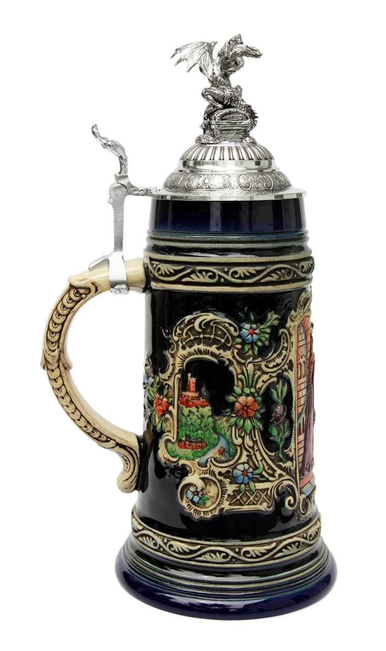 Siegfried The Dragon Slayer Farewell Beer Stein With Dragon Lid - Image 2