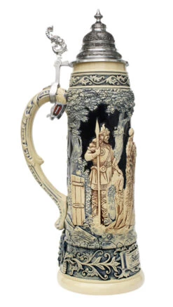 King Limitaet 2010 | Siegfrieds Return Antique Style Beer Stein -Zimmermann Shop Siegfrieds Return Limitat 2010 Beer Stein Cobalt K2040E LS SM 65731.1395937107