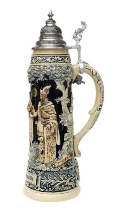King Limitaet 2010 | Siegfrieds Return Antique Style Beer Stein -Zimmermann Shop Siegfrieds Return Limitat 2010 Beer Stein Cobalt K2040E RS SM 48705.1395937109