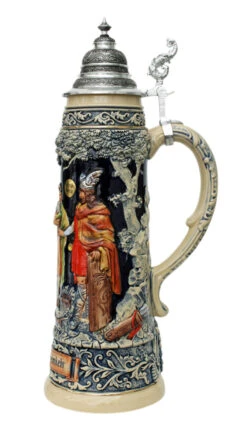 King Limitaet 2010 | Siegfrieds Return Handpainted Beer Stein -Zimmermann Shop Siegfrieds Return Limitat 2010 Beer Stein K2040B RS SM 87078.1395937145