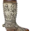 German Ceramic Beer Boot 1 Liter Rustic