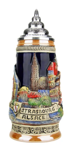 Strasbourg Alsace Beer Stein 5 Strasbourg Alsace Beer Stein -Zimmermann Shop Strasbourg Alsace Beer Stein K305SBG FNT SM 09385.1491255937