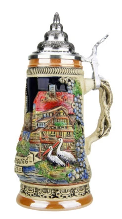 Strasbourg Alsace Beer Stein 6 Strasbourg Alsace Beer Stein -Zimmermann Shop Strasbourg Alsace Beer Stein K305SBG RS SM 28365.1491255937