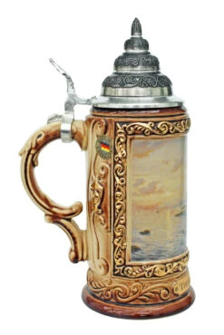 Thomas Kinkade Serenity Cove Beer Stein -Zimmermann Shop Thomas Kinkade Serenity Cove Beer Stein K7702 LS SM 06345.1401732382