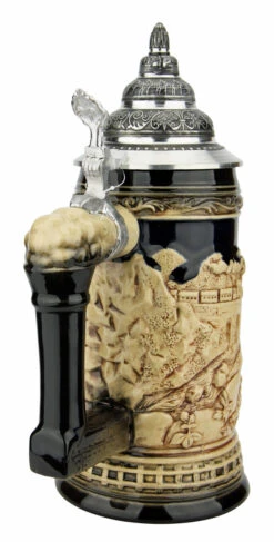 Train Beer Stein | Antique Style -Zimmermann Shop Train Beer Stein Antique Style K940EZ Back SM 38017.1631571527