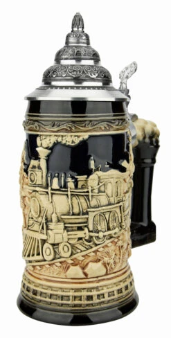 Train Beer Stein | Antique Style -Zimmermann Shop Train Beer Stein Antique Style K940EZ RA SM 29898.1631571652