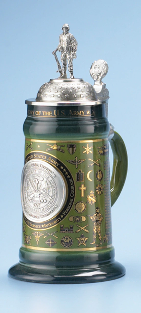 U.S. Army History Beer Stein 1 U.S. Army History Beer Stein