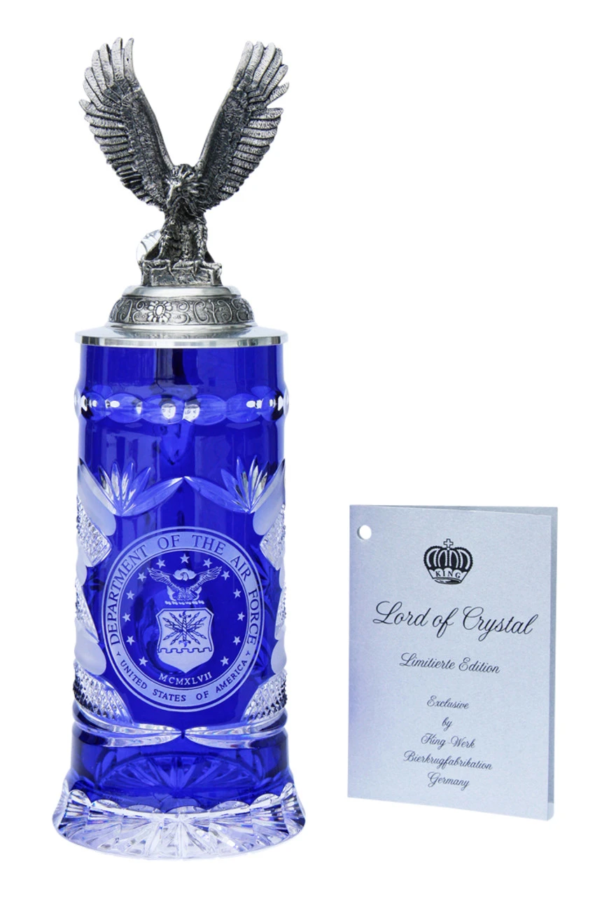 US Air Force Lord Of Crystal Beer Stein - Image 3