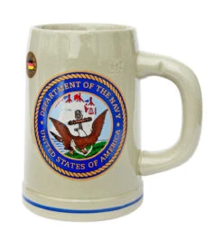 US Navy Stoneware Beer Mug 0.5 Liter
