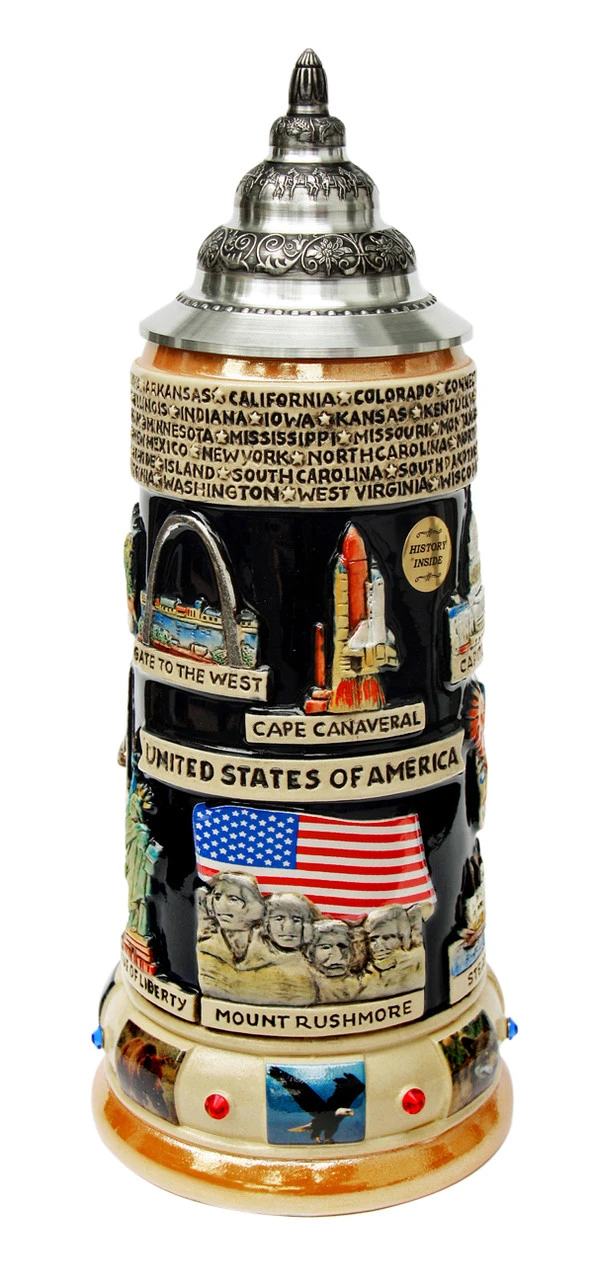 United States Panorama Beer Stein 1 United States Panorama Beer Stein