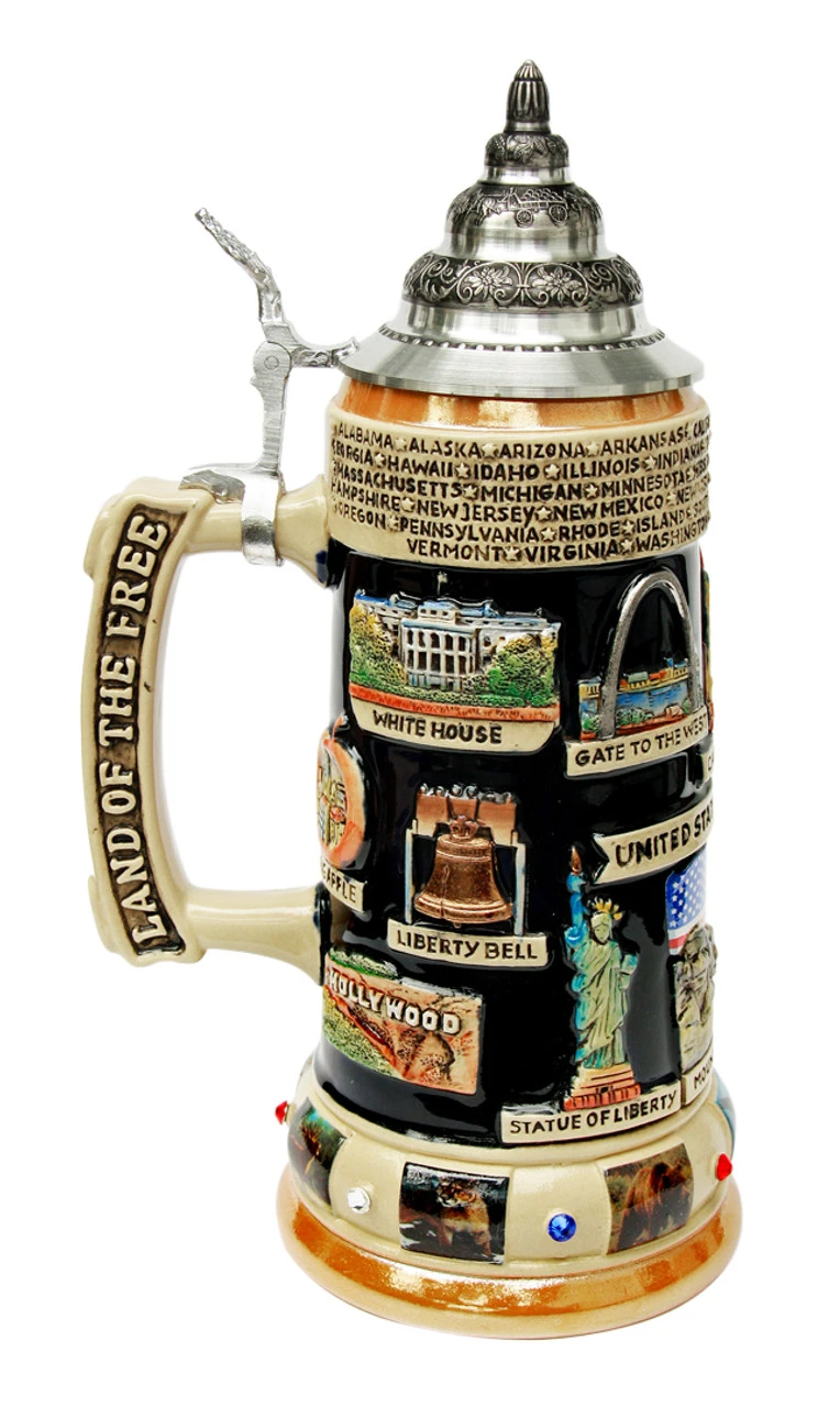 United States Panorama Beer Stein 4 United States Panorama Beer Stein - Image 4