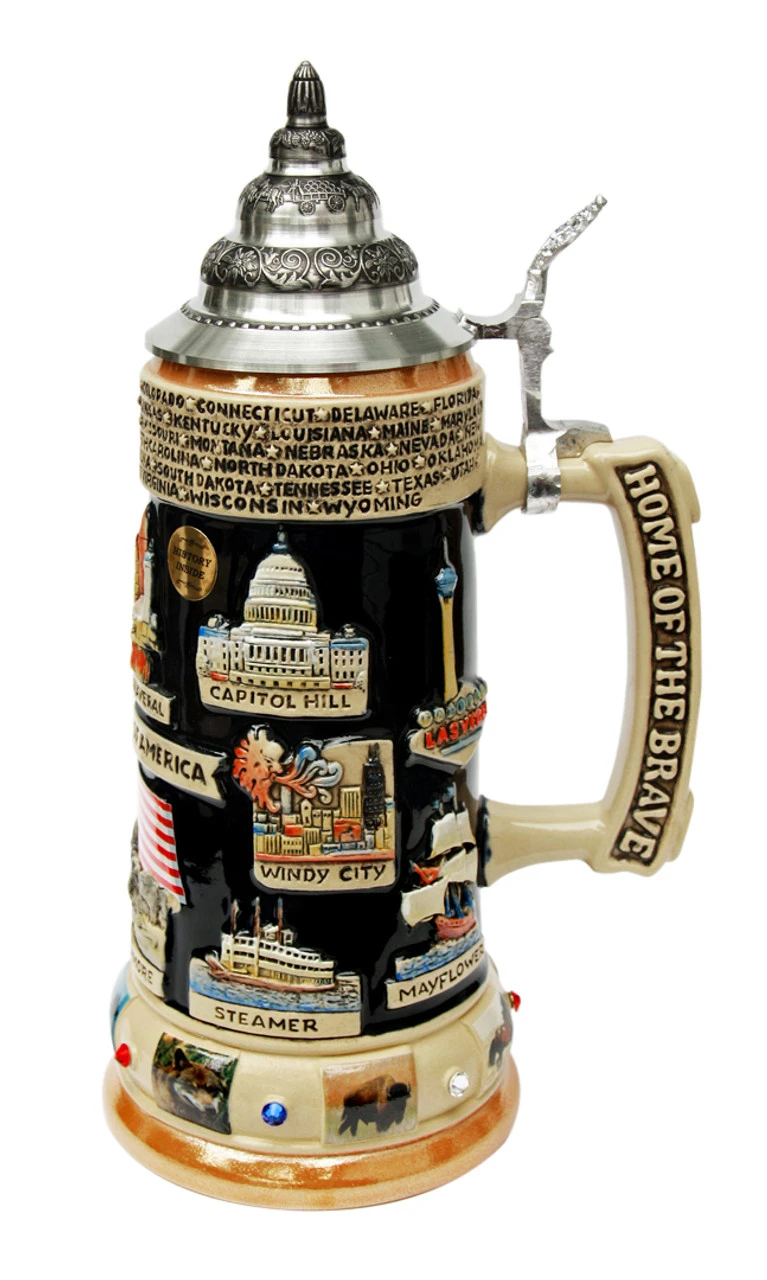 United States Panorama Beer Stein 2 United States Panorama Beer Stein - Image 2