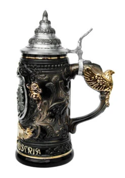 Vienna Eagle Handle Beer Stein 0.4 Liter -Zimmermann Shop Vienna Austria Beer Stein 0.4 Liter K430SZAHV RS SM 73476.1431538793