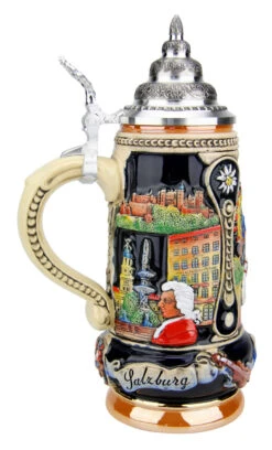 Vienna, Salzburg, Innsbruck Austria Beer Stein 11 Vienna, Salzburg, Innsbruck Austria Beer Stein -Zimmermann Shop Vienna Salzburg Innsbruck Austria Beer Stein K303WSI LS SM 69700.1490043225