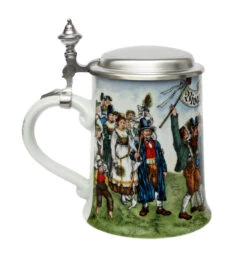 Zimmermann Wedding March Porcelain Beer Stein -Zimmermann Shop Wedding March Porcelain Beer Stein Z9453 LS SM 74149.1493400321