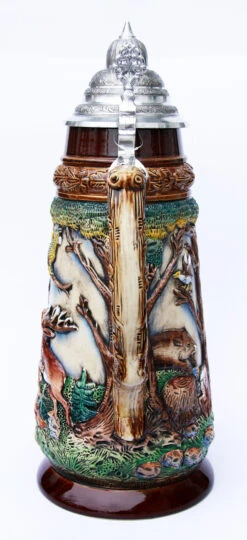 Wildlife Grotto With Eagle 2 Liter Beer Stein 7 Wildlife Grotto With Eagle 2 Liter Beer Stein -Zimmermann Shop Wildlife Grotto with Eagle 2 Liter Beer Stein K335B Back SM 16483.1378586726