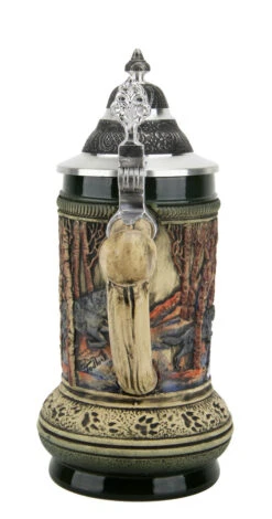 Wolf Beer Stein -Zimmermann Shop Wolf Beer Stein KT7000Z Back SM 09437.1461698922