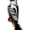 Woodpecker Glass Christmas Ornament